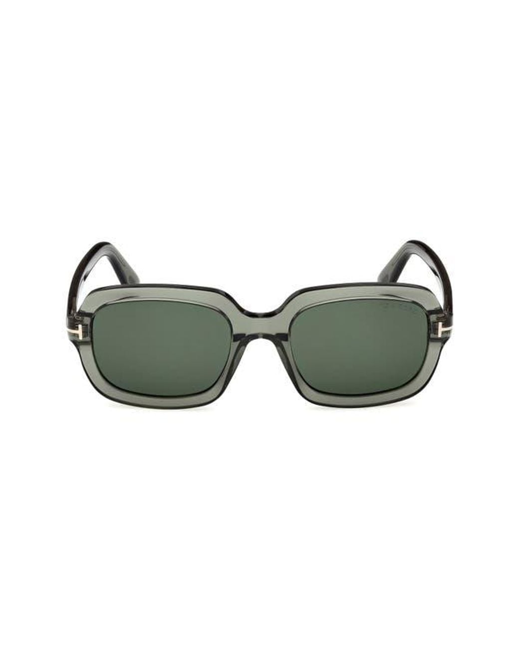 Tom Ford Green Lana 53Mm Rectangular Sunglasses