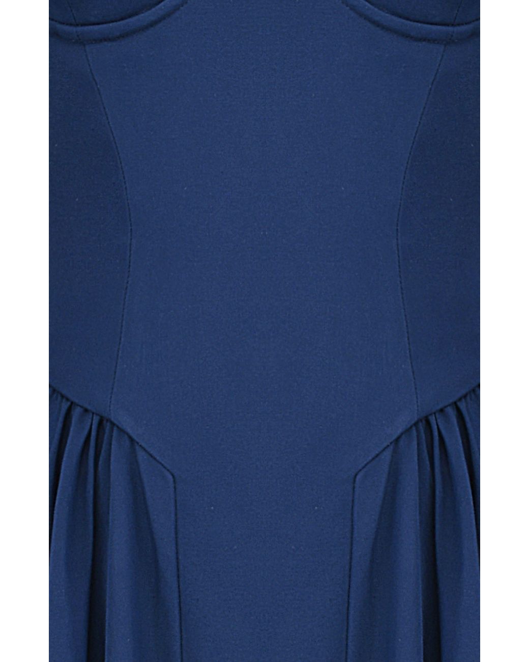 House Of Cb Samaria Corset Fit & Flare Dress in Blue