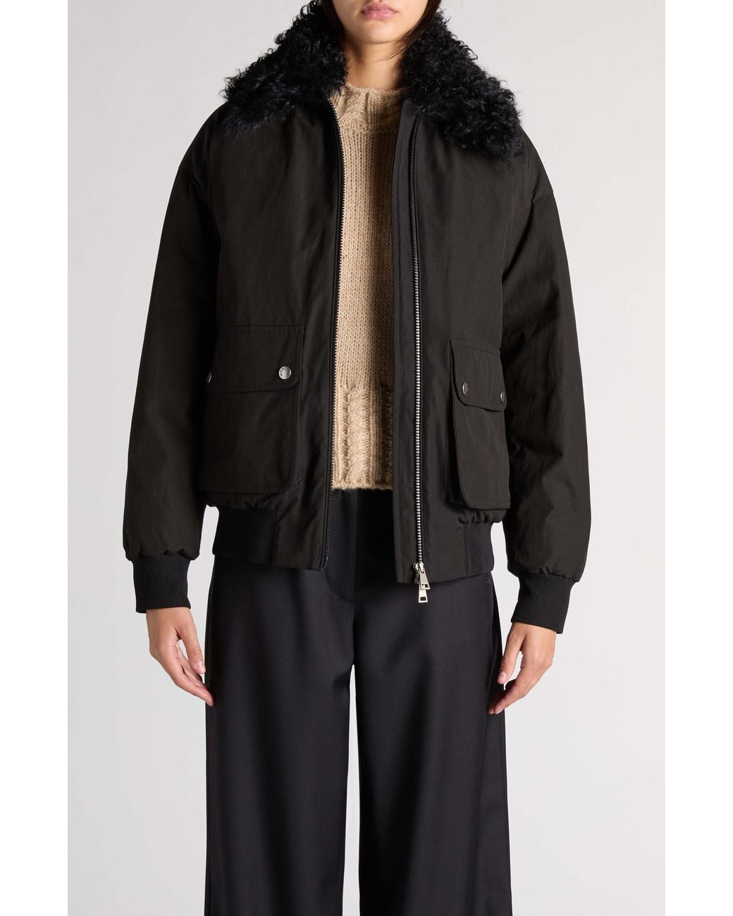 Moncler Black Rougequeue Bomber Jacket