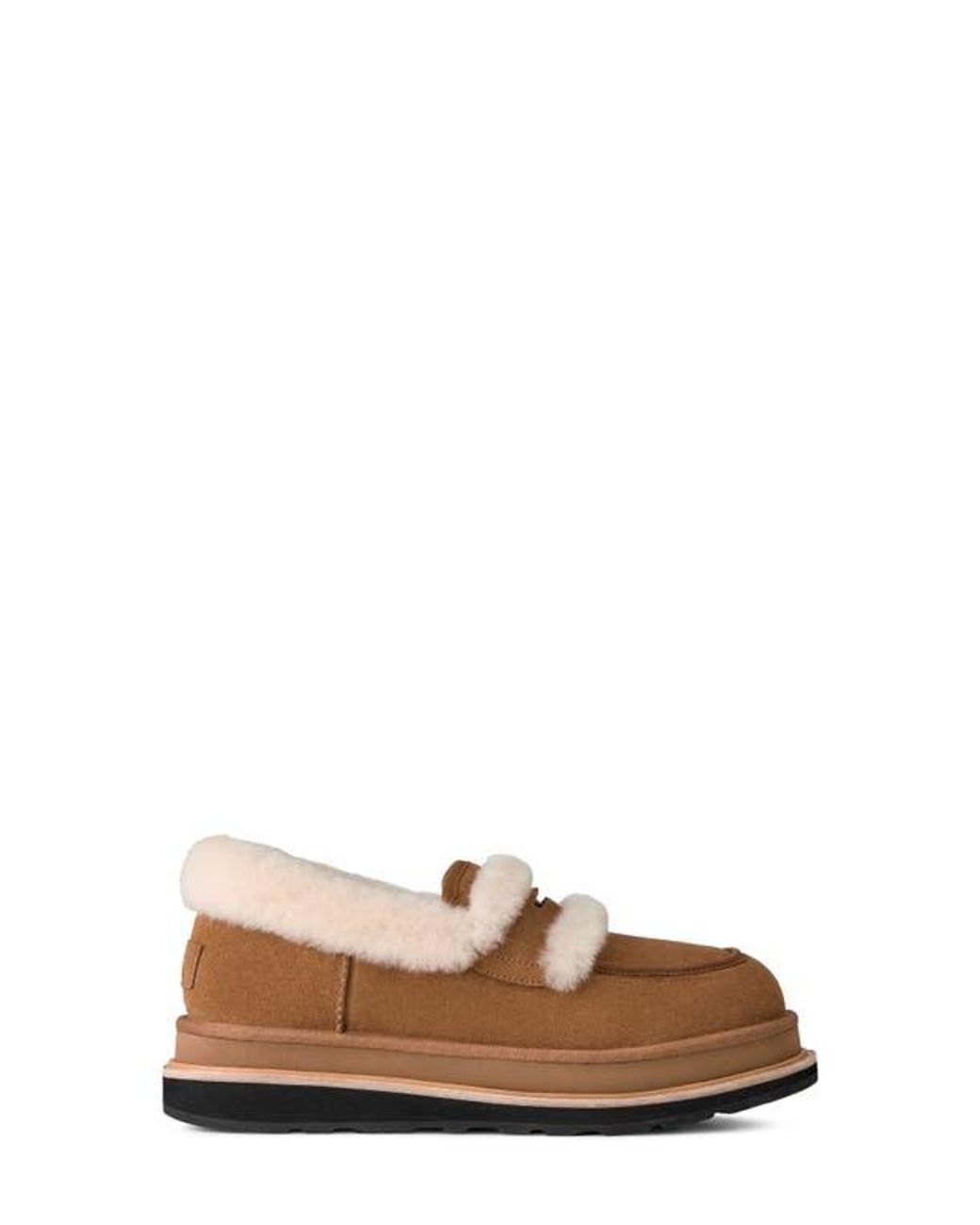 UGG X Sacai Gender Inclusive Genuine Shearling Trim Penny Loafer