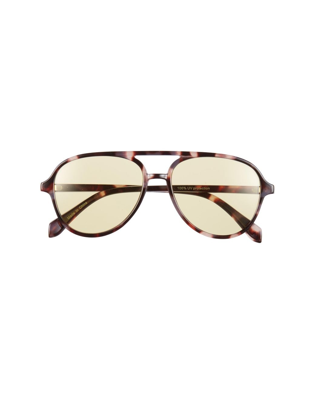 BP. Natural Aviator Sunglasses