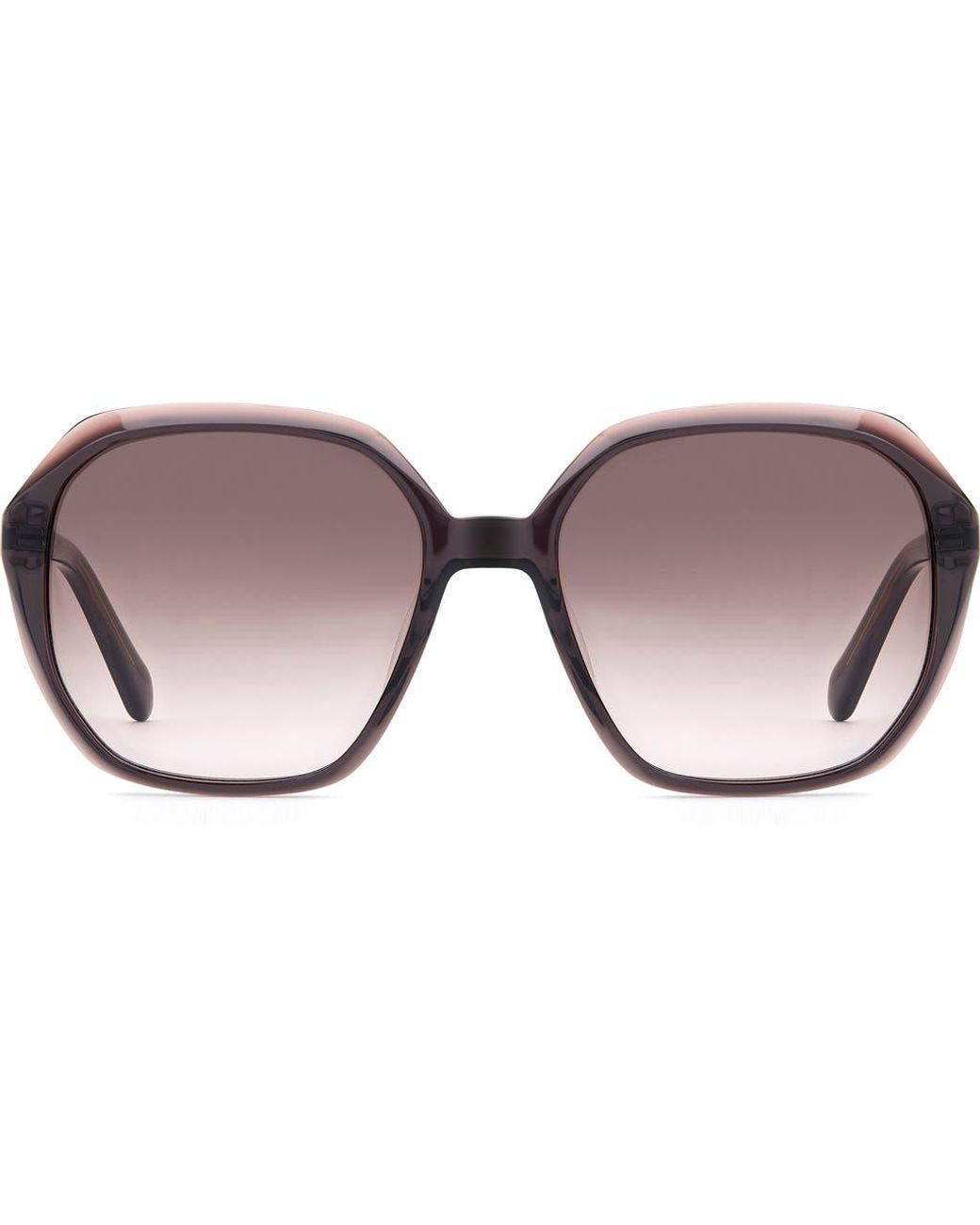 Fossil Brown 54Mm Gradient Rectangular Sunglasses