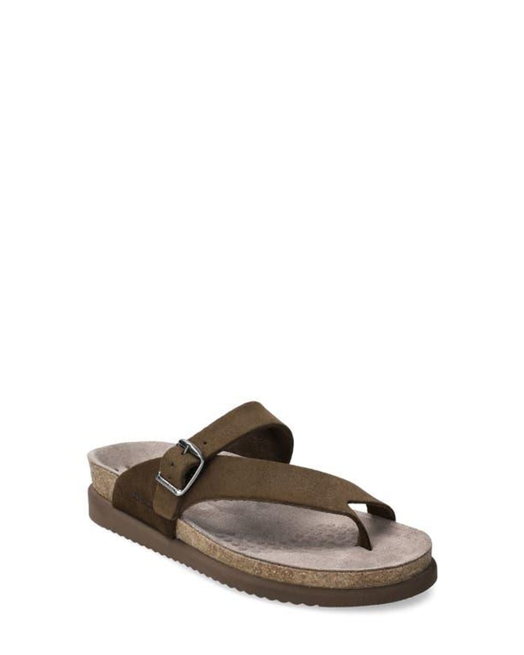 Mephisto Brown Helen Toe Loop Sandal