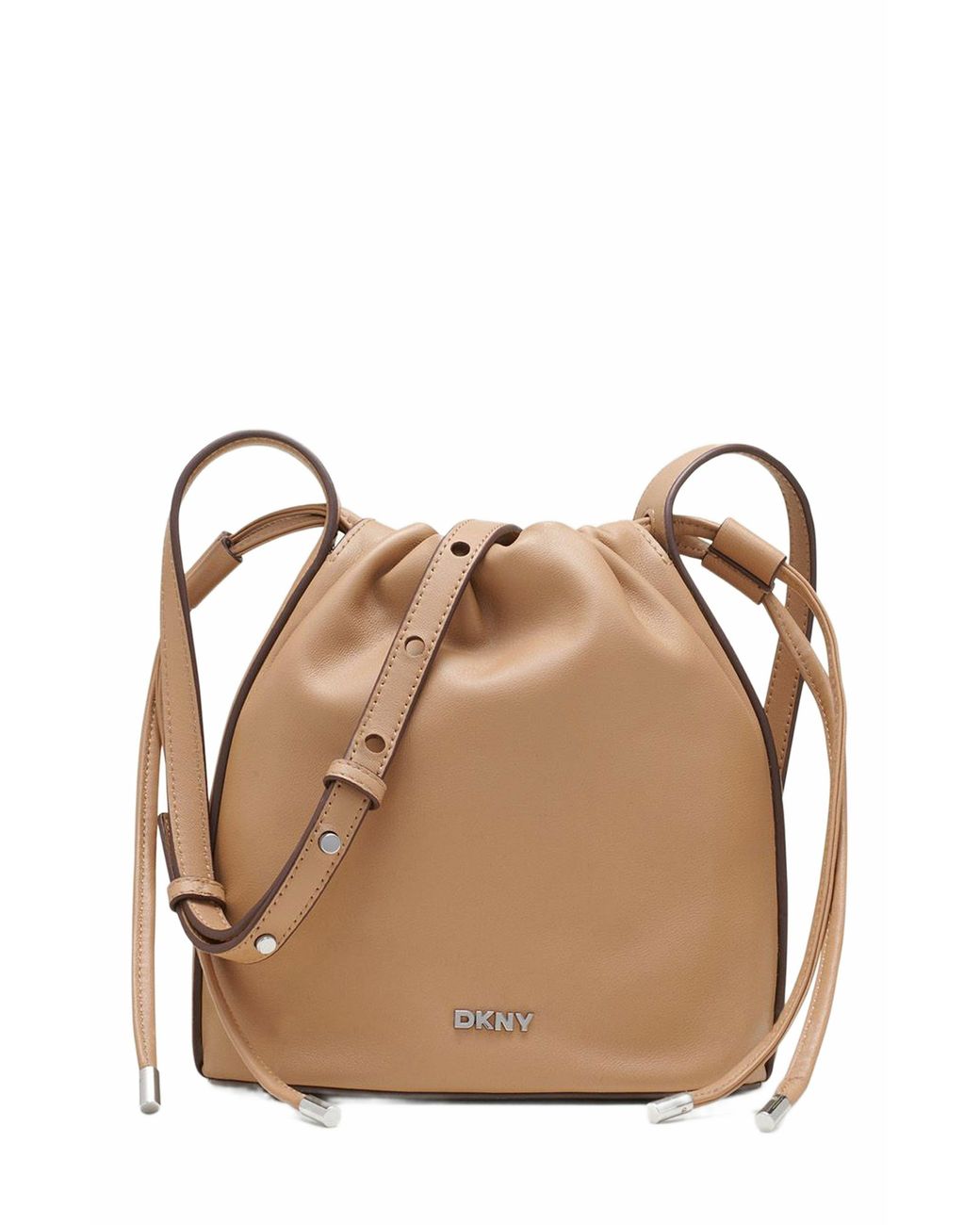 DKNY Natural Channing Small Drawstring Bag