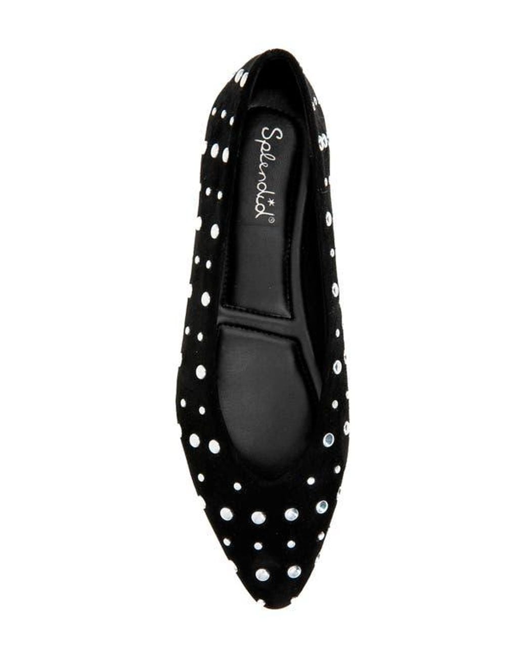 Splendid Black Latouche Stud Flat