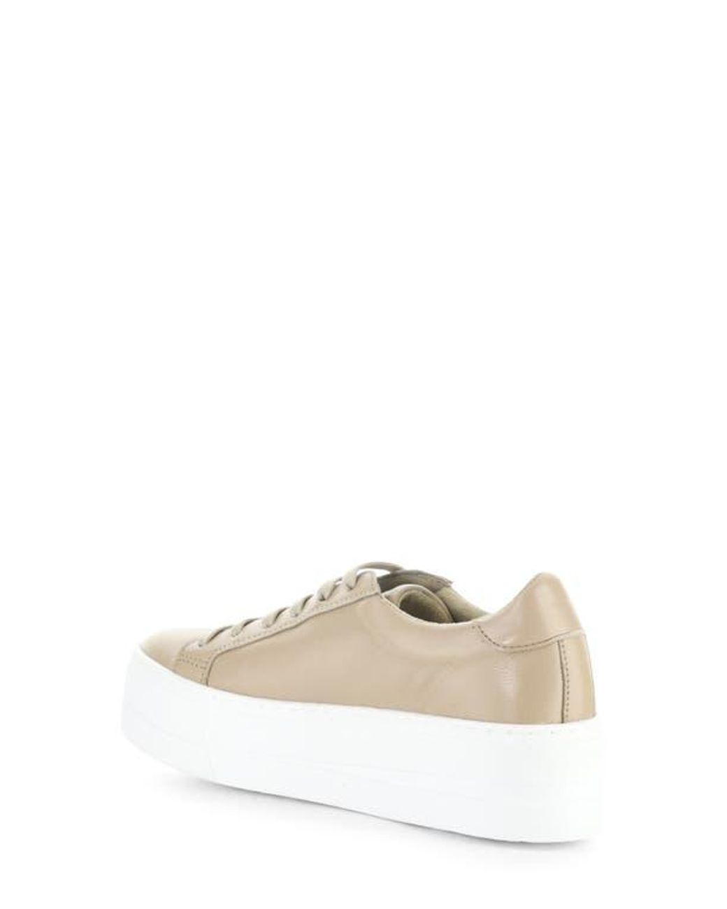 Bos. & Co. White Maya Platform Sneaker