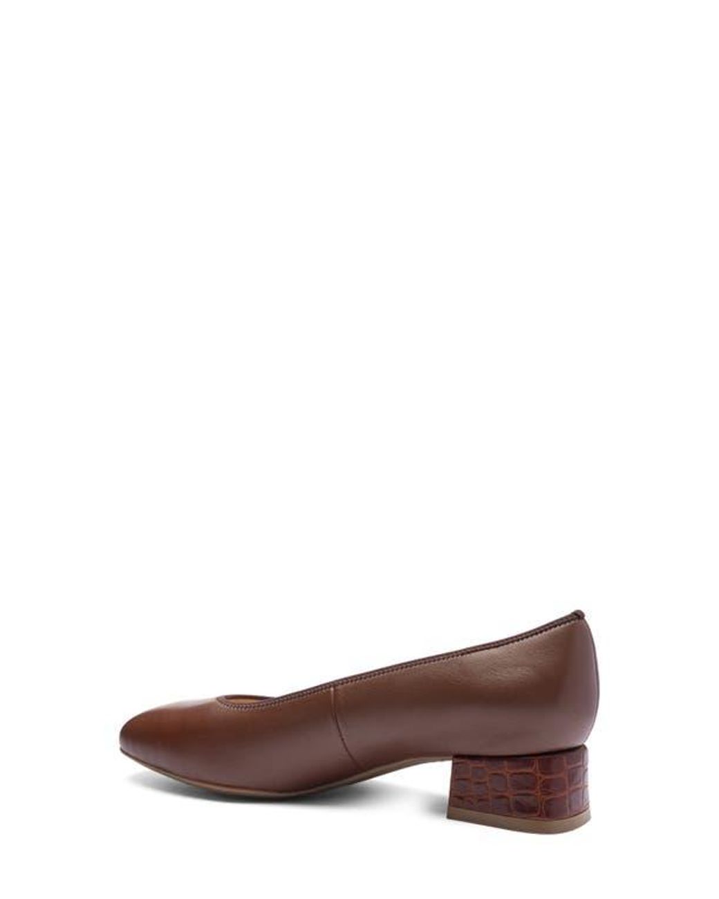 Ara Brown Gypsum Block Heel Pump