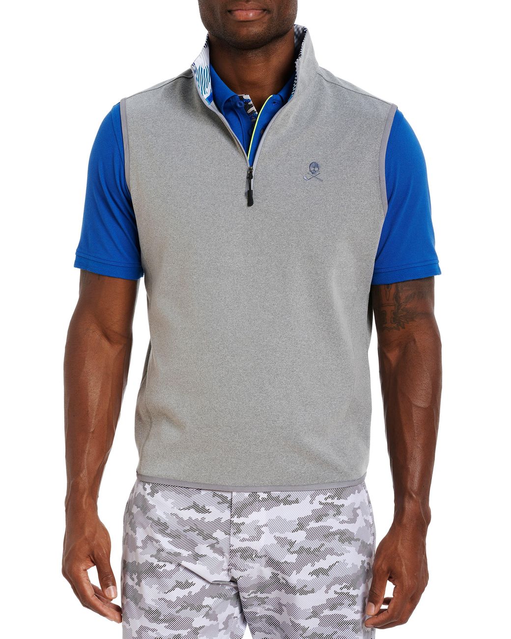 Robert Graham Addle Quarter Zip Vest in 