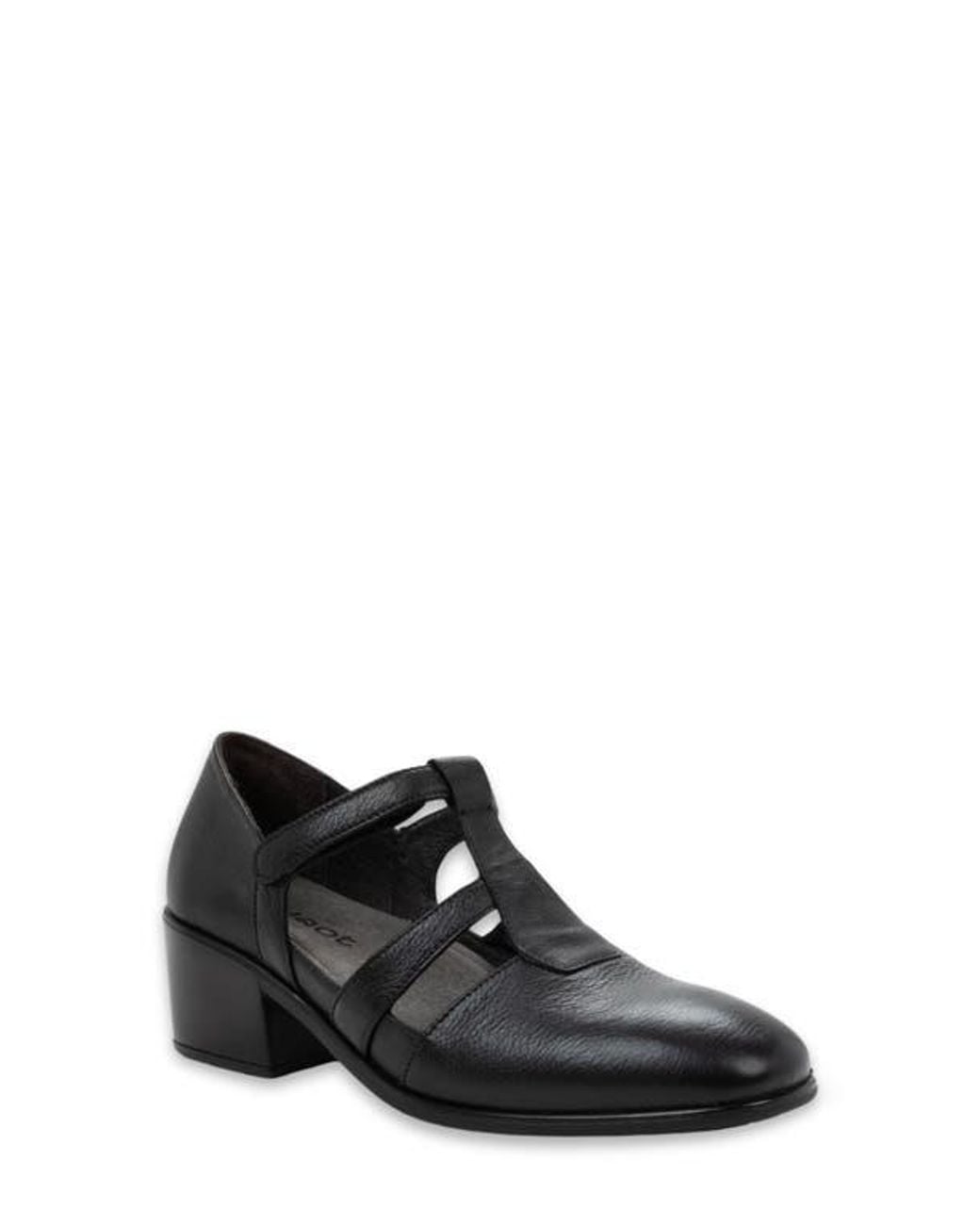 Naot Black Authentic T-Strap Pump
