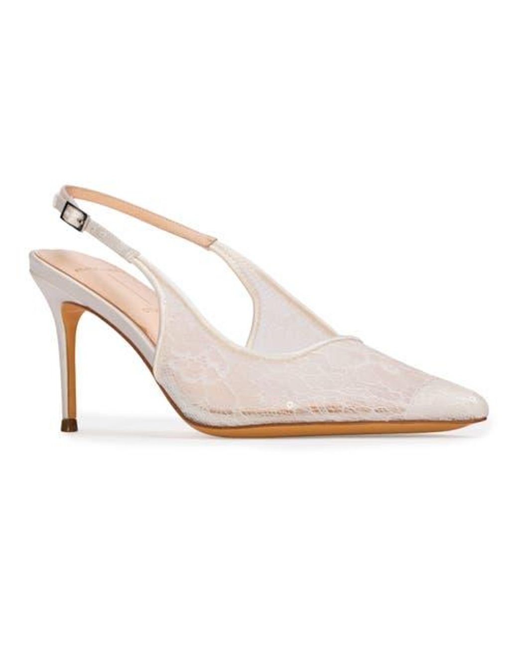 Black Suede Studio White Marina 80 Pump