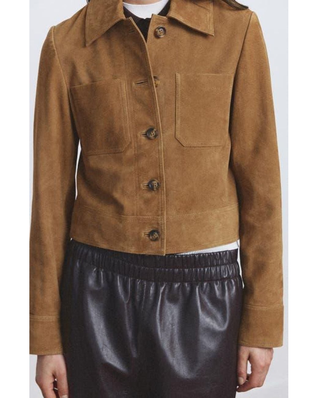 Mango Brown Suede Jacket