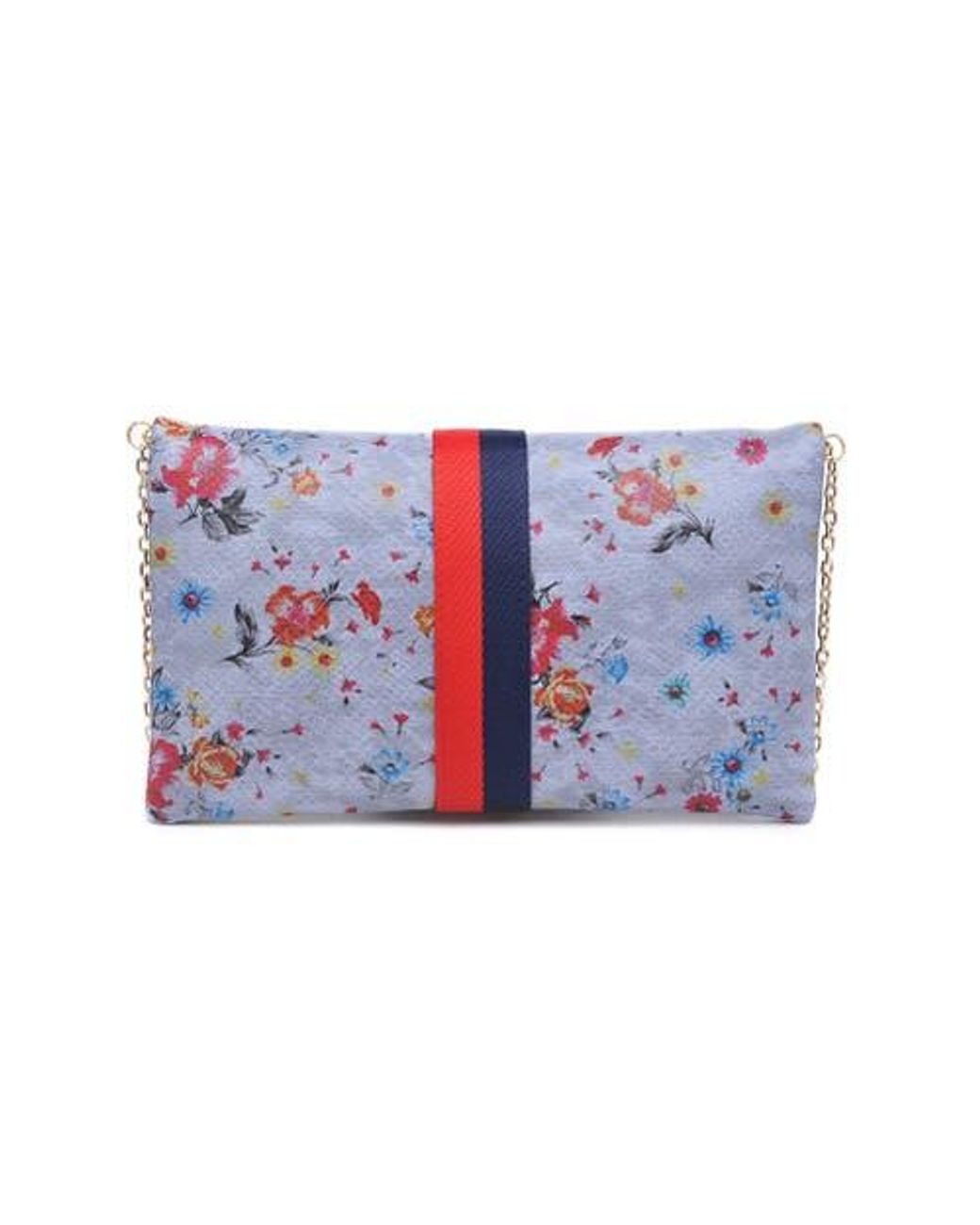 Moda Luxe Blue Jules Print Clutch
