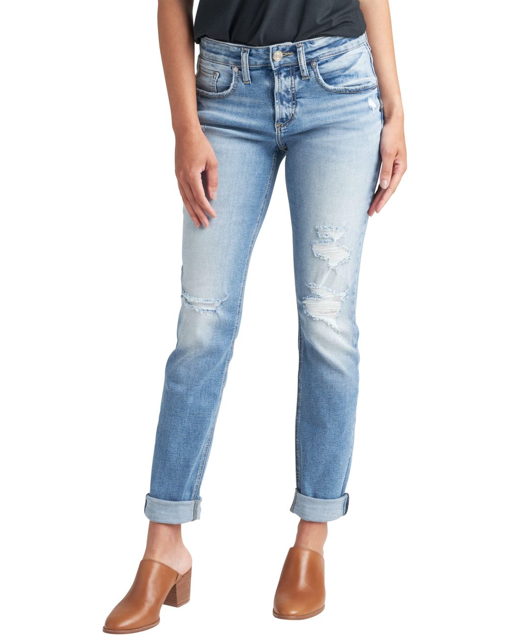 Silver jeans best sale boyfriend cut