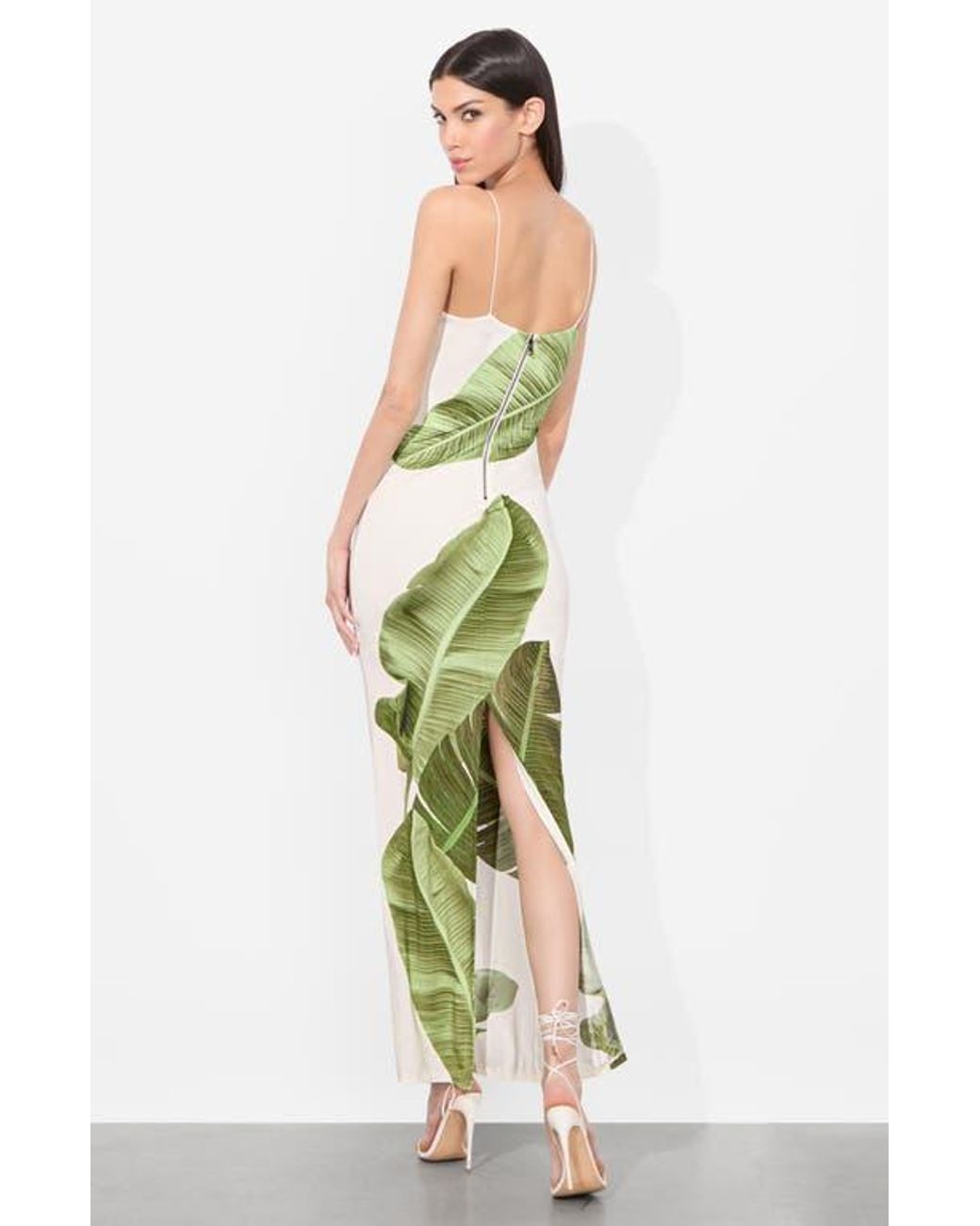 green emerald velvet dress alice + olivia BRIDGETTE MAXI GOWN dress  ALINABAIKOVA.COM