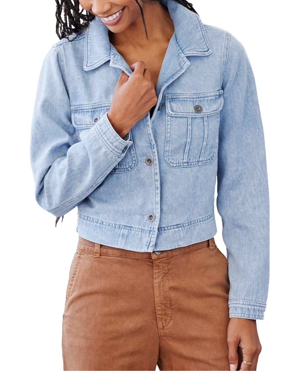 Bella dahl cropped military deals jacket