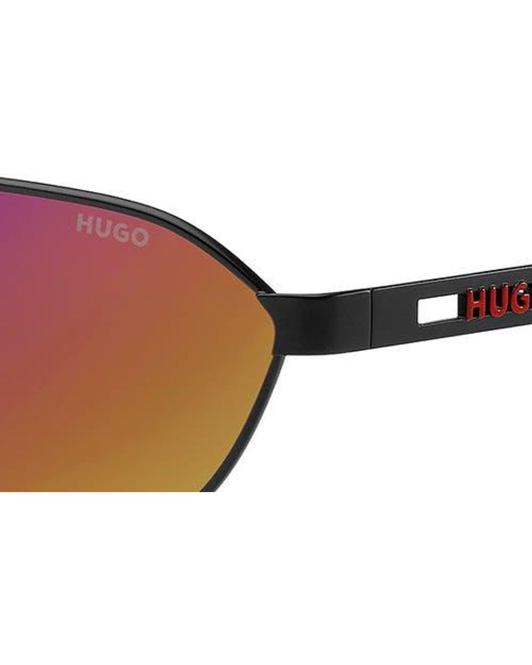 HUGO Pink 62Mm Rectangular Sunglasses for men