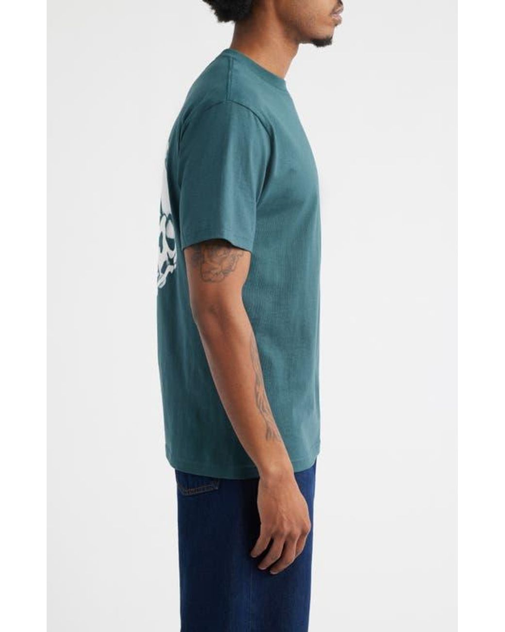 Vans Green Representative Cotton Graphic T-Shirt for men