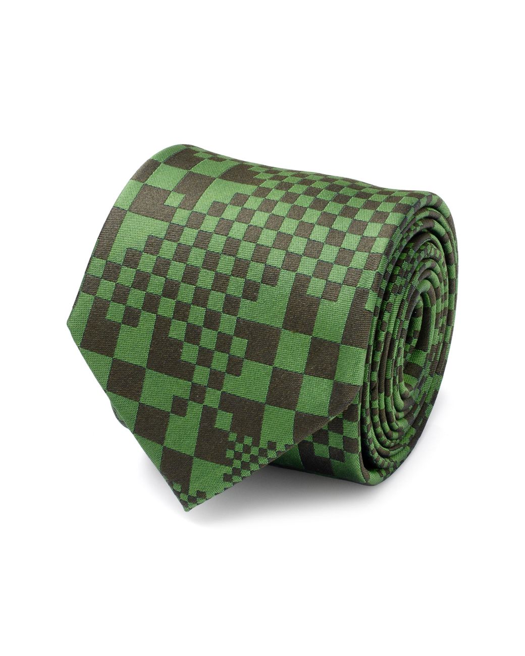 Cufflinks Inc. Green Minecraft Hidden Creeper Silk Tie for men