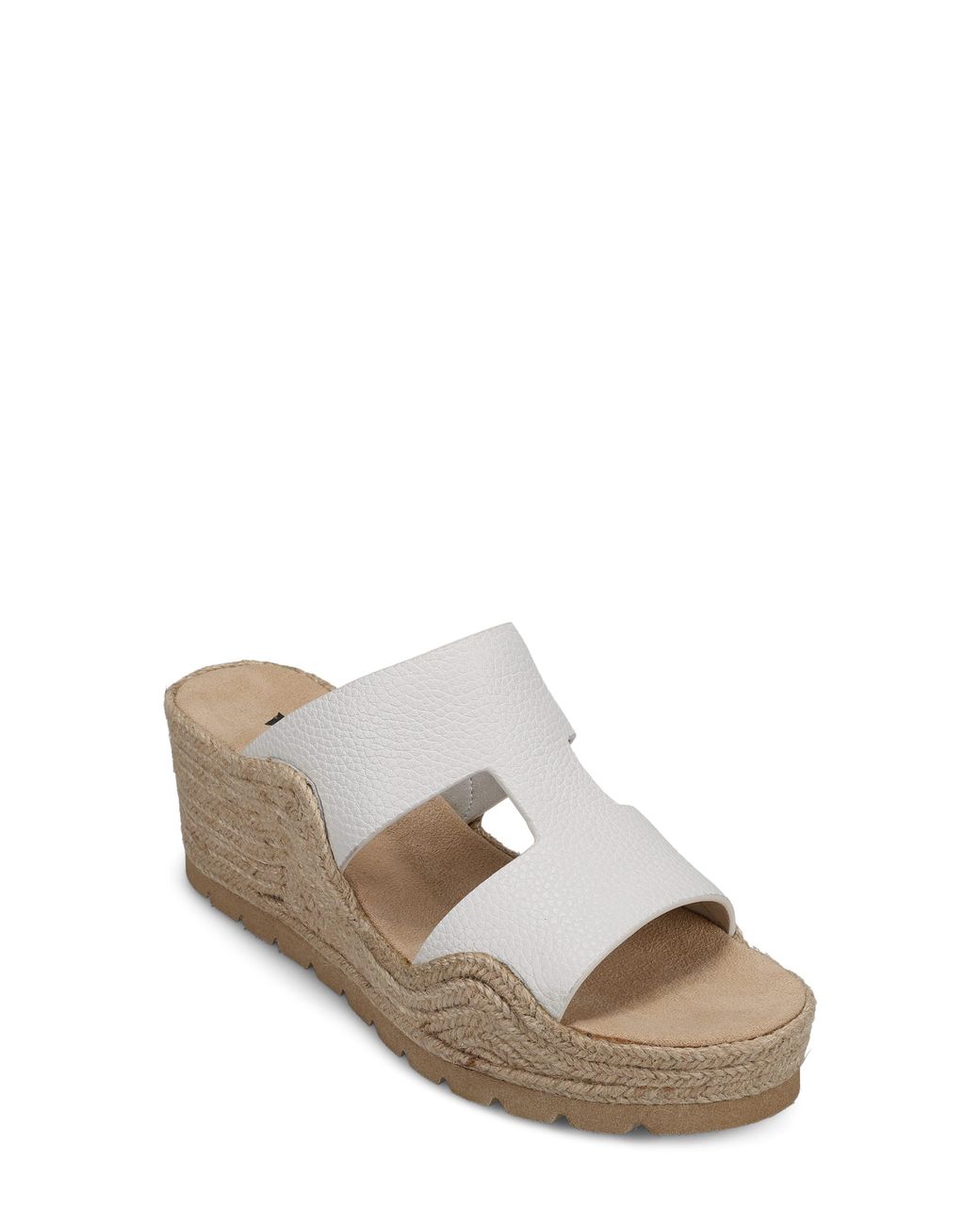 Vaneli White Cyril Platform Wedge Sandal
