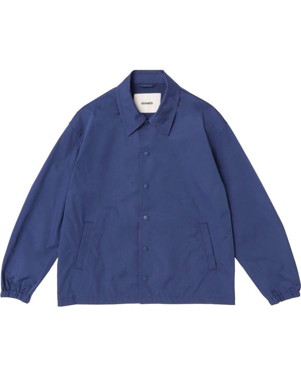 vowels Blue Coach Jacket for men