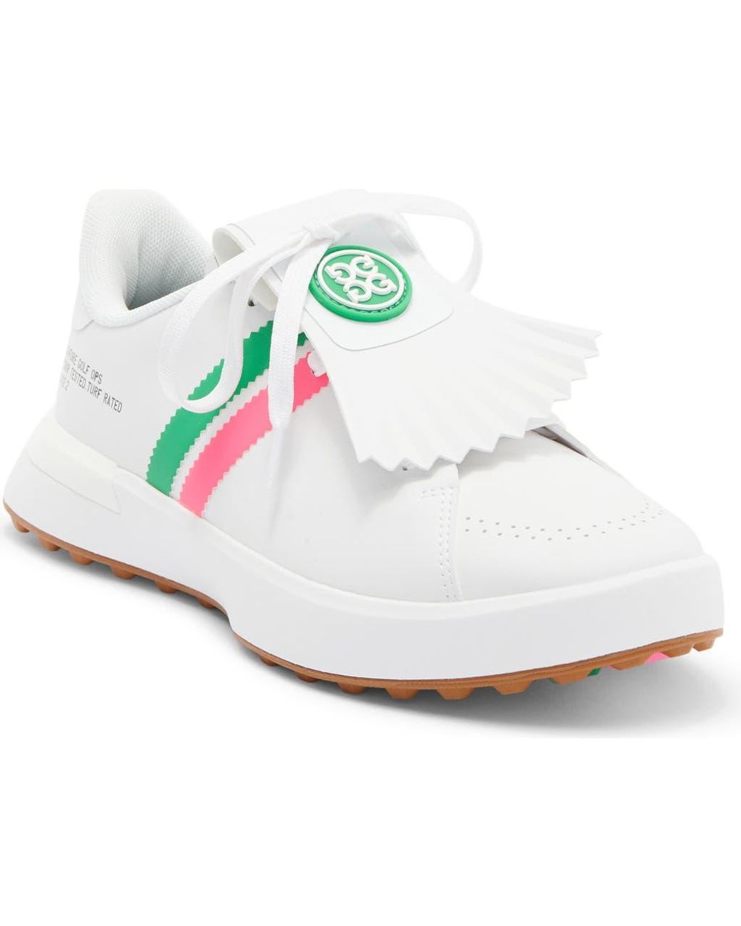 G/FORE Gallivan2R Debossed Heart G's Kiltie Golf Shoe in White | Lyst