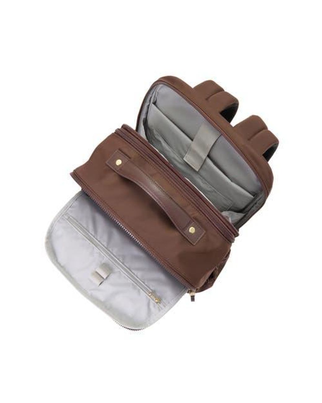 Baggallini Brown Tribeca Expandable Laptop Backpack