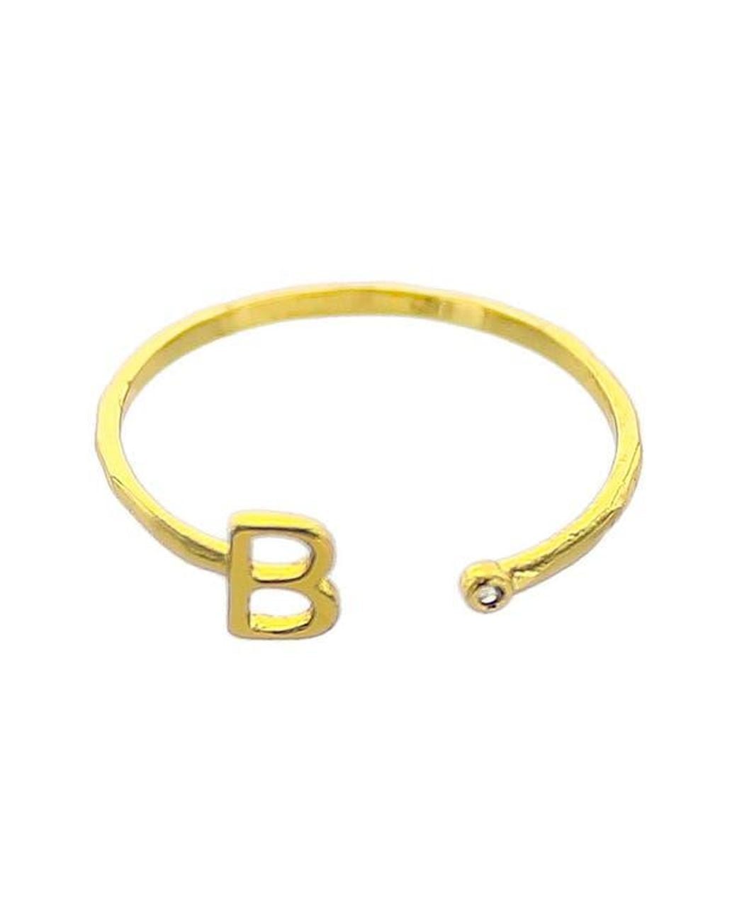 Panacea Yellow Initial Ring