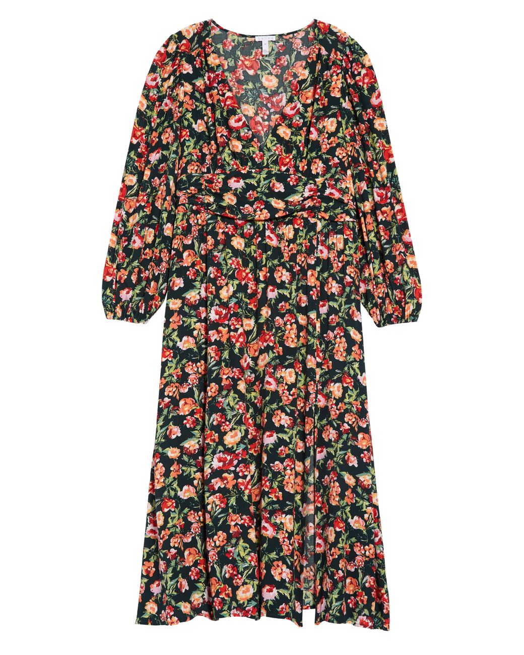 leith floral print maxi dress