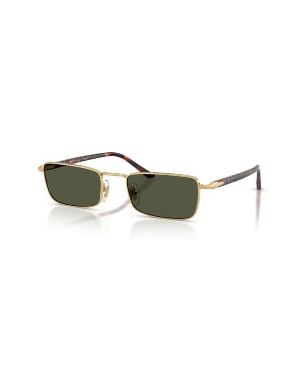 Persol Green 54Mm Rectangular Sunglasses
