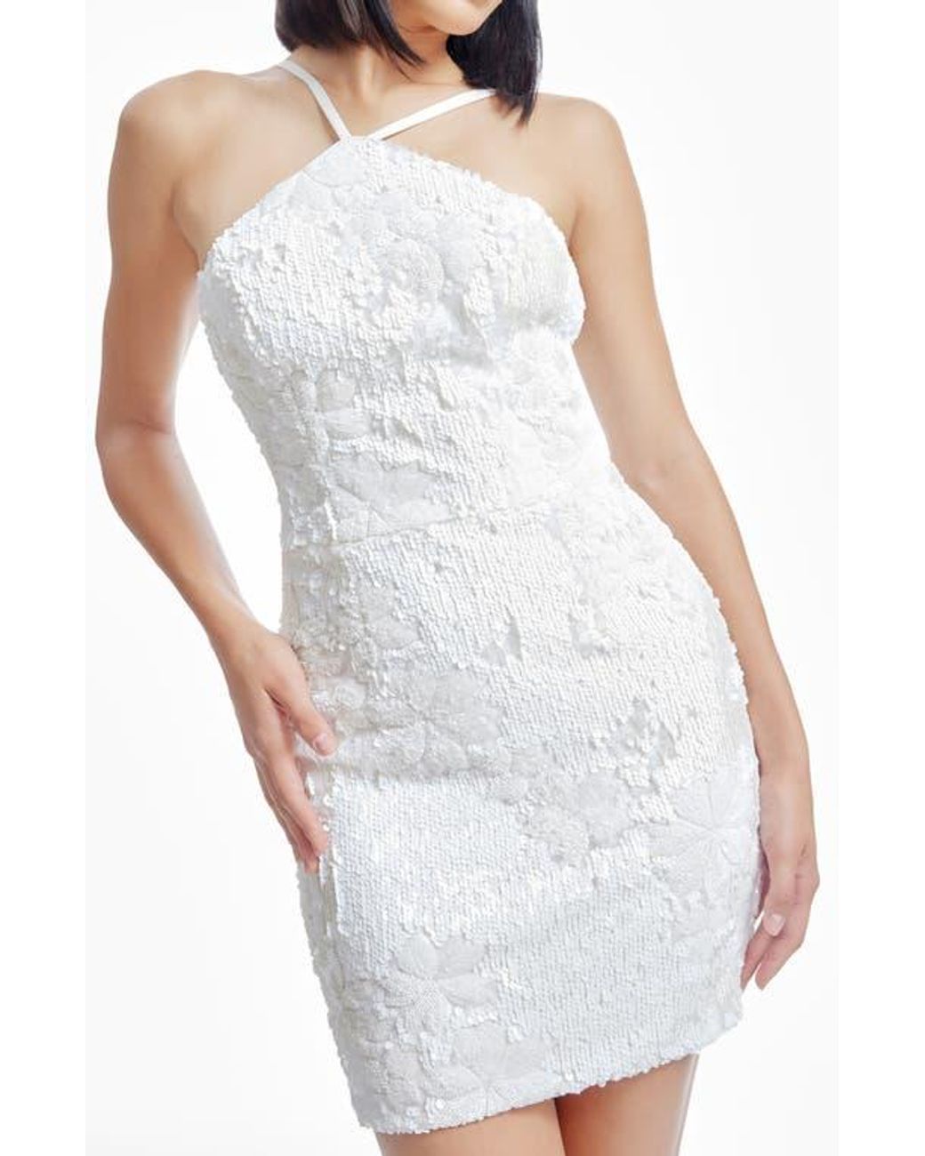 open lace back dress Sloane Sequin Dress  Dress the Population