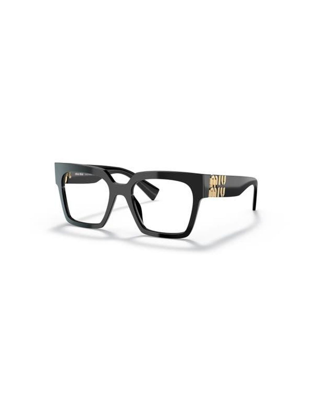 Miu Miu Black 52Mm Square Optical Glasses