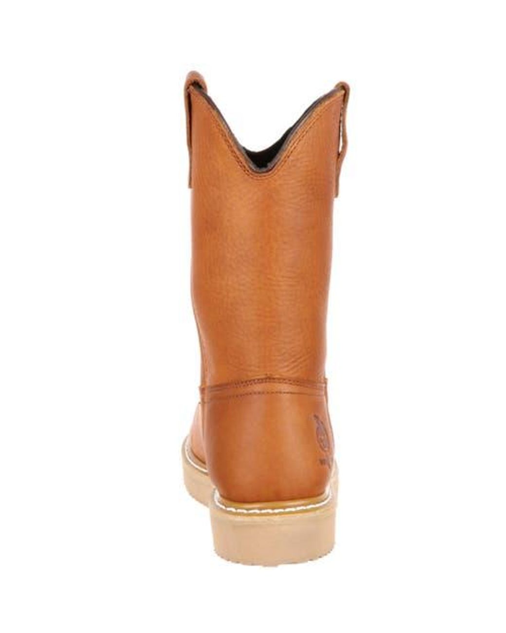 Georgia Boot Brown Wedge Steel Toe Pull On Work Boot for men