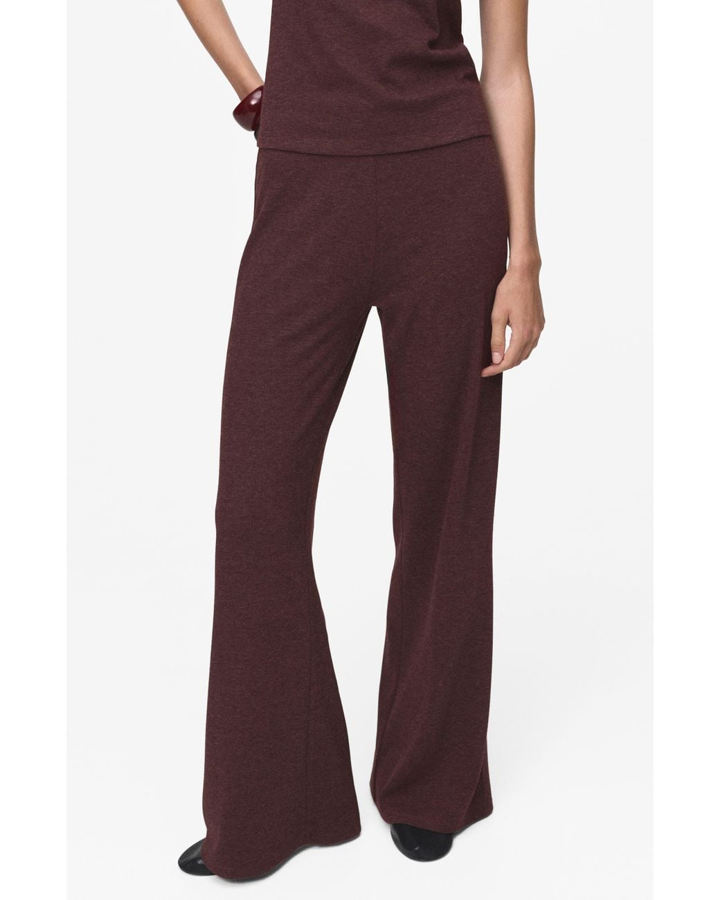 Mango Red Knit Pants