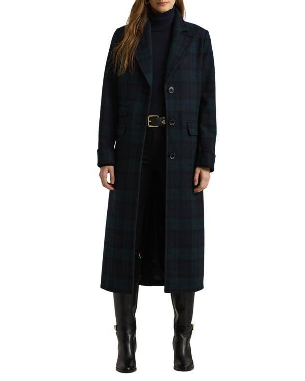 Ralph lauren maxi reefer coat deals