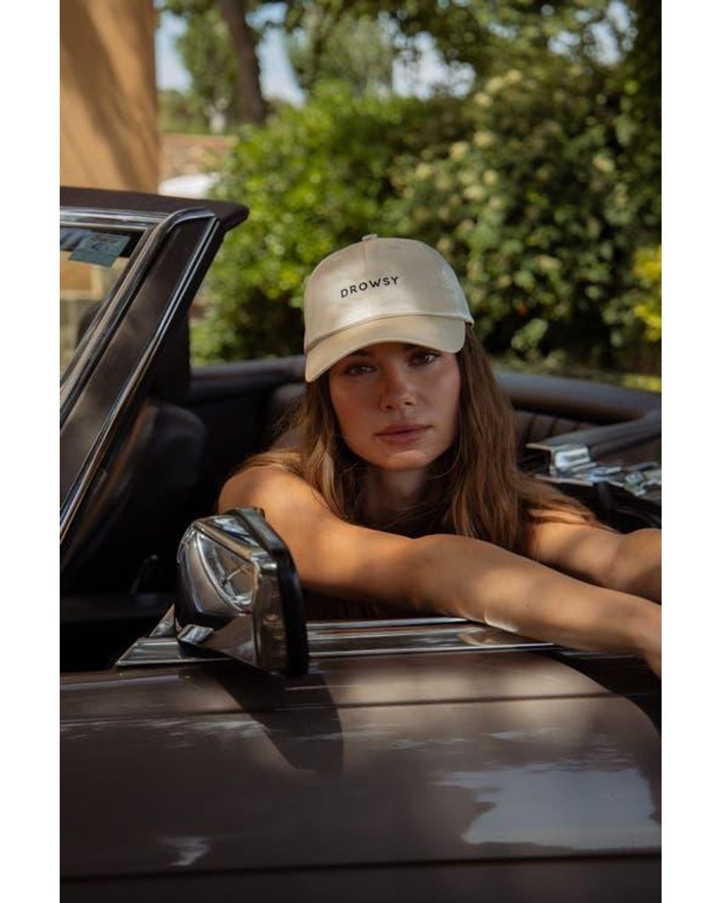 Drowsy White Silk Cap