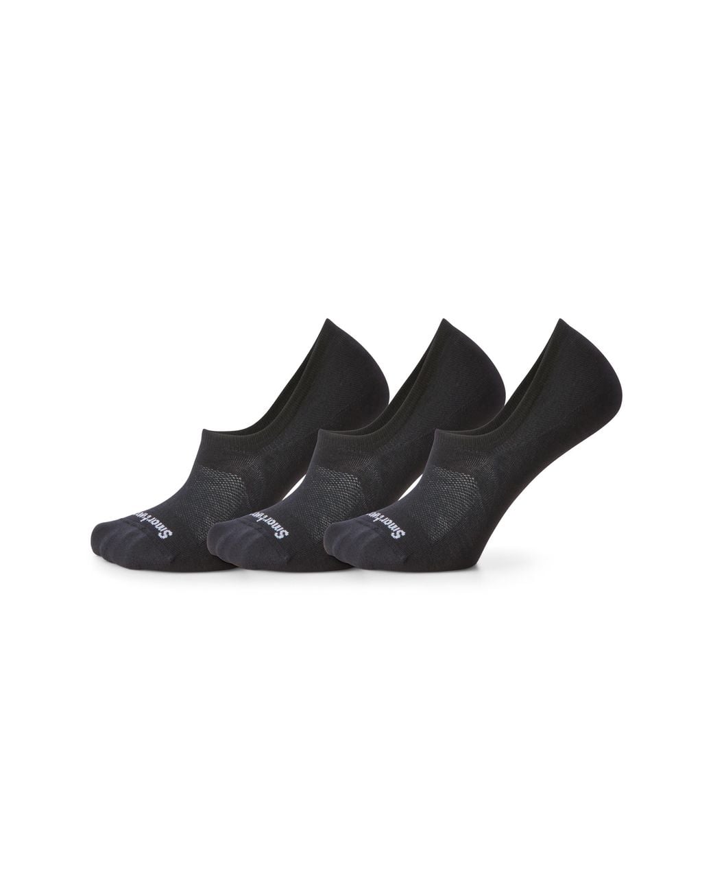 Smartwool Black Everyday 3-Pack Wool Blend No Show Socks