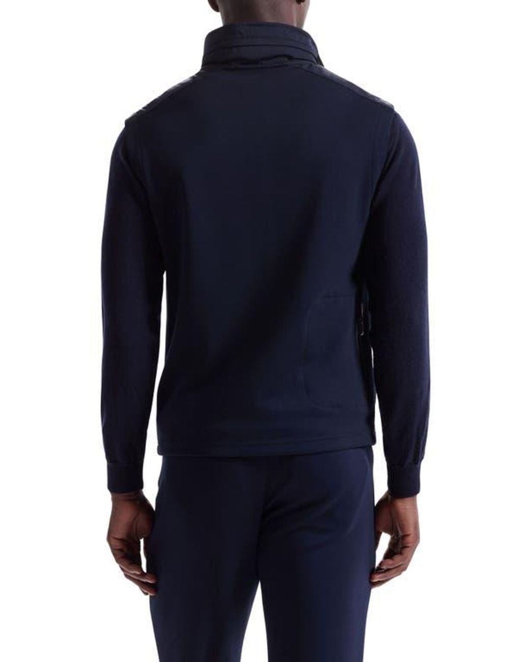 Bugatchi Blue Soft Touch Performance Knit Vest for men
