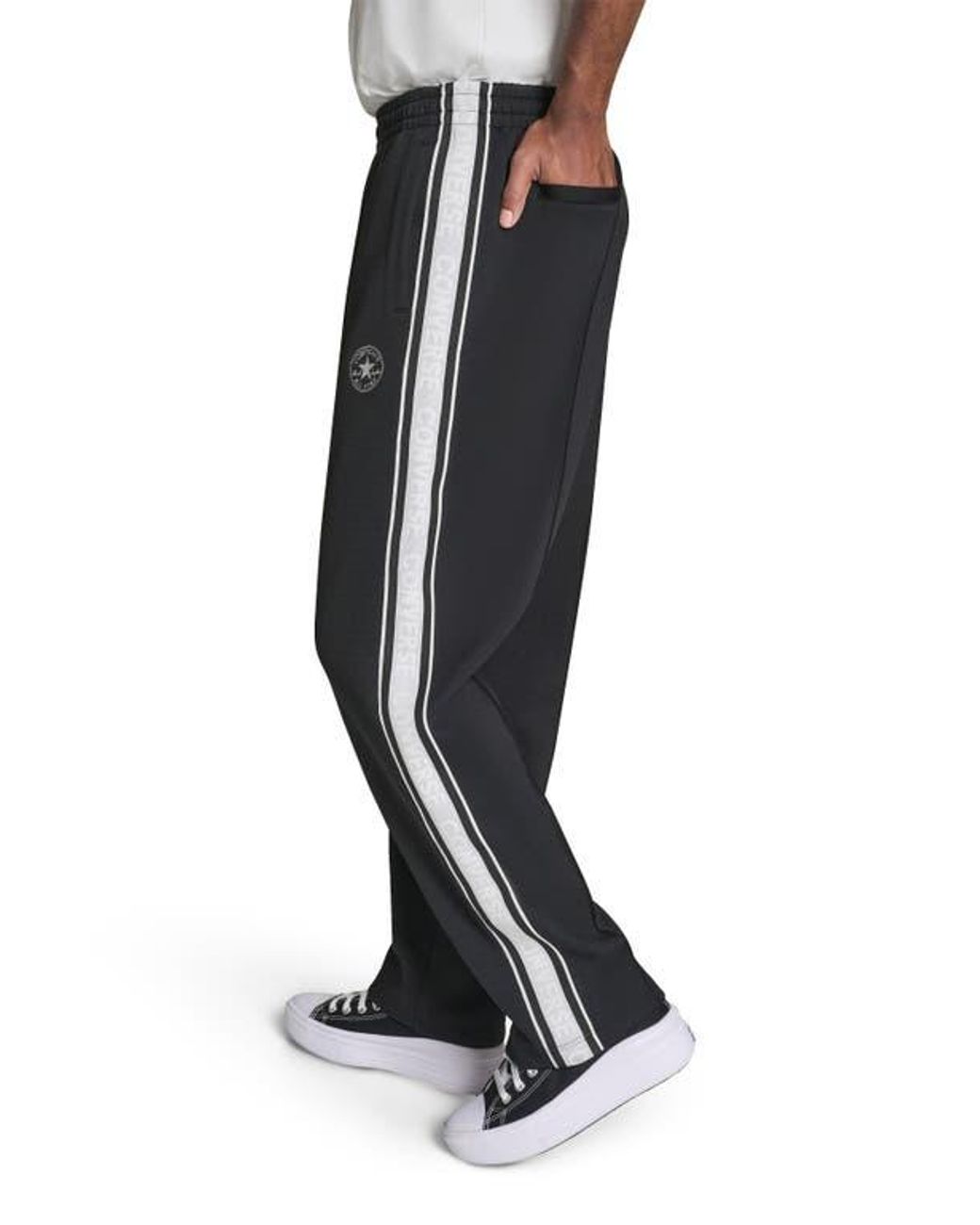 Converse Black Chuck Taylor Patch Track Pants for men