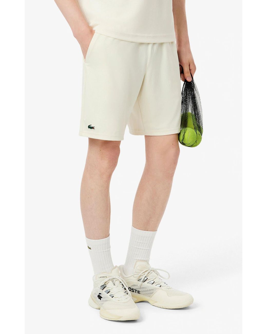 Lacoste Natural Drawstring Jersey Shorts for men