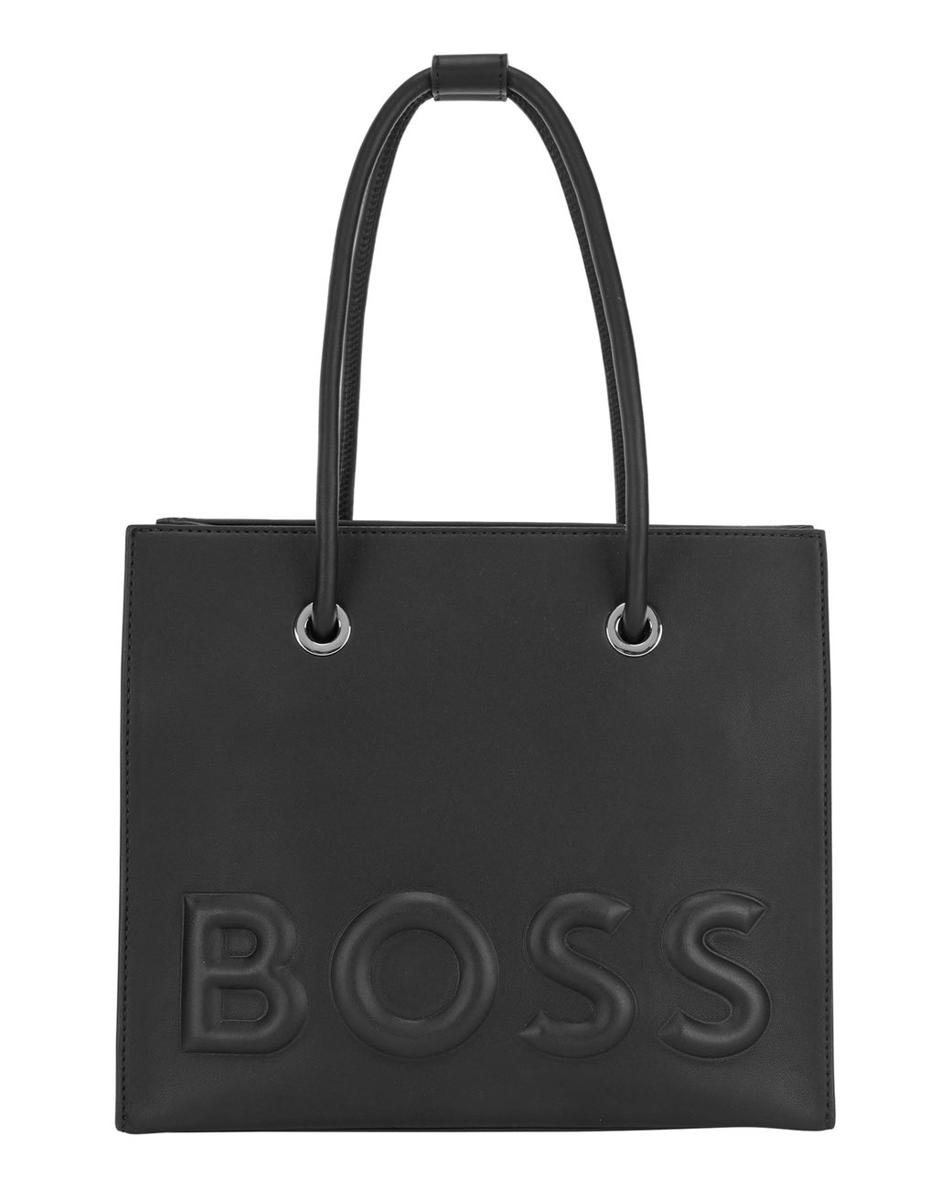 BOSS by HUGO BOSS Susan Small Faux Leather Tote in Black Lyst
