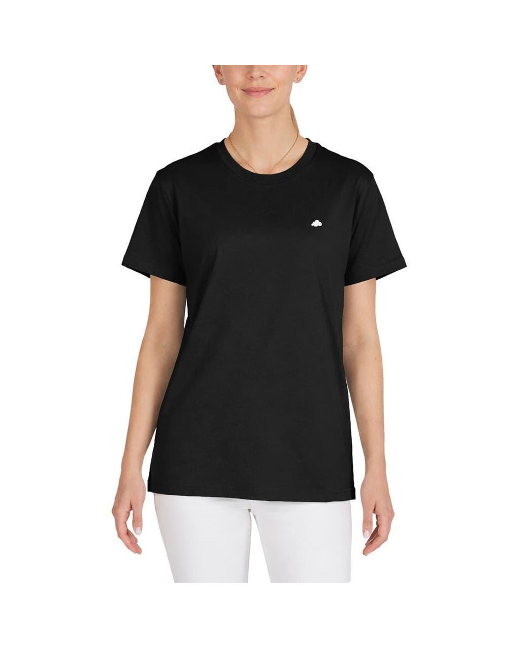 Alix Black Lil Cloud Lightweight Jersey Tee