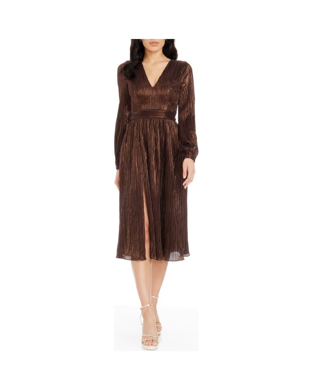 chinese dress ladies Deal: Eve Belted Royal Plisse Dress Royal / L