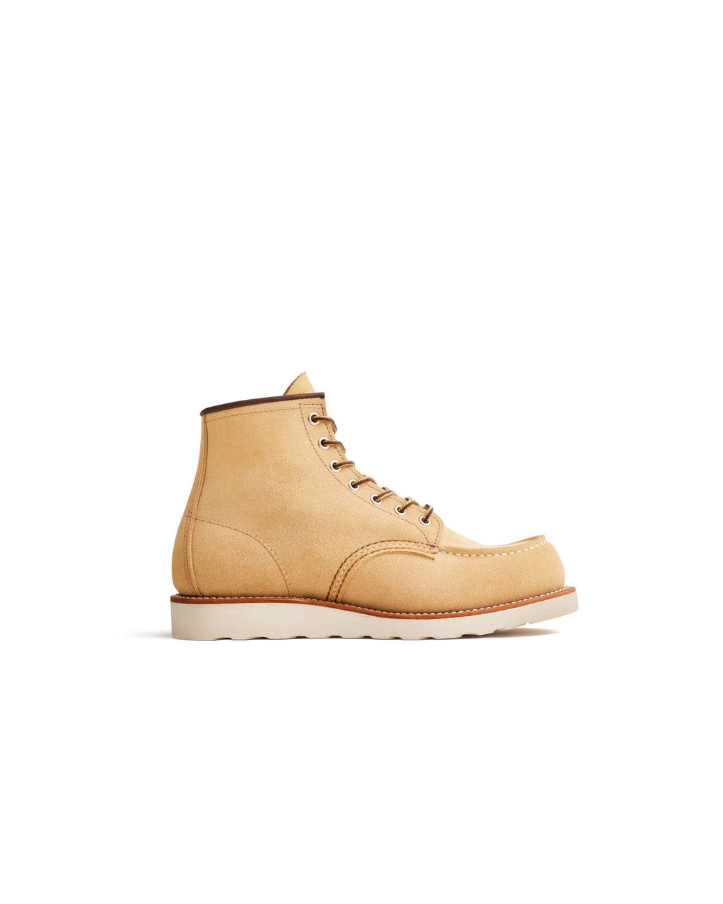 Red Wing Natural Classic Moc Roughout Leather Boot for men