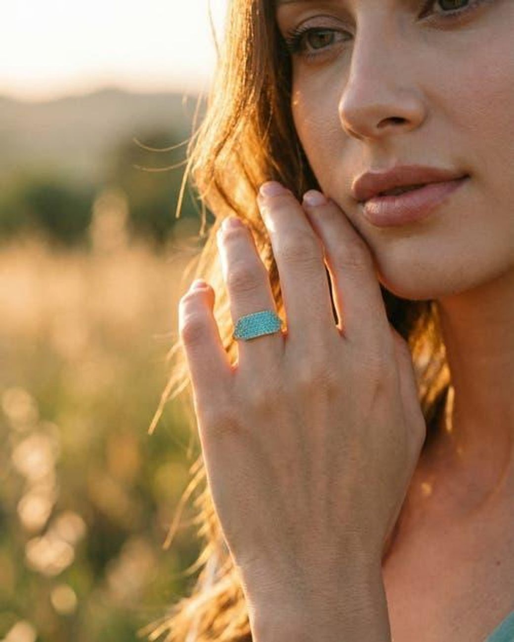 Native Gem Green Id Ring