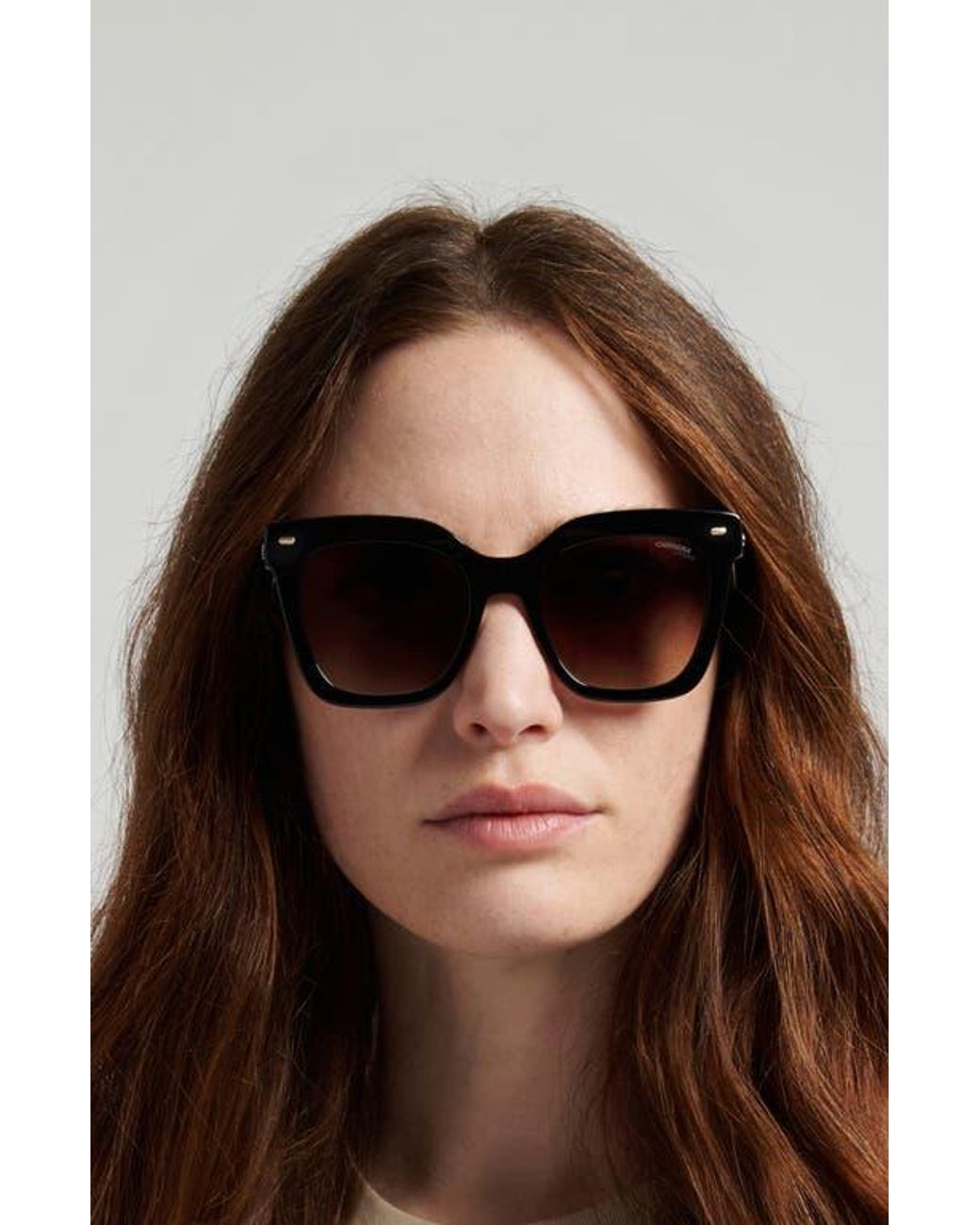 Carrera Black 52Mm Gradient Rectangular Sunglasses