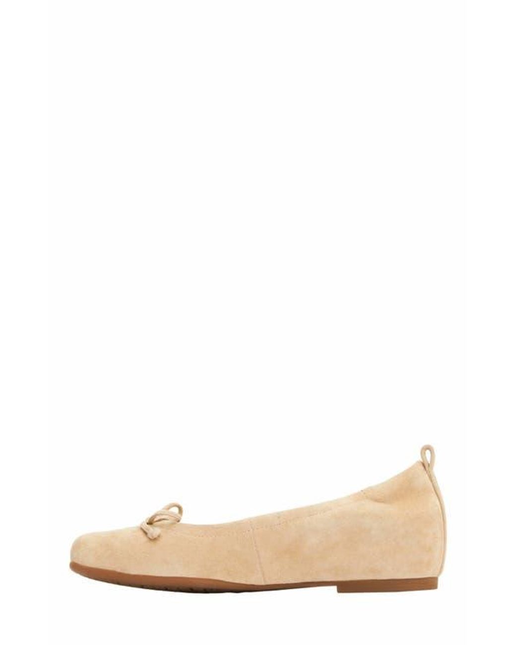 ABEO White Cadence Bow Ballet Flat