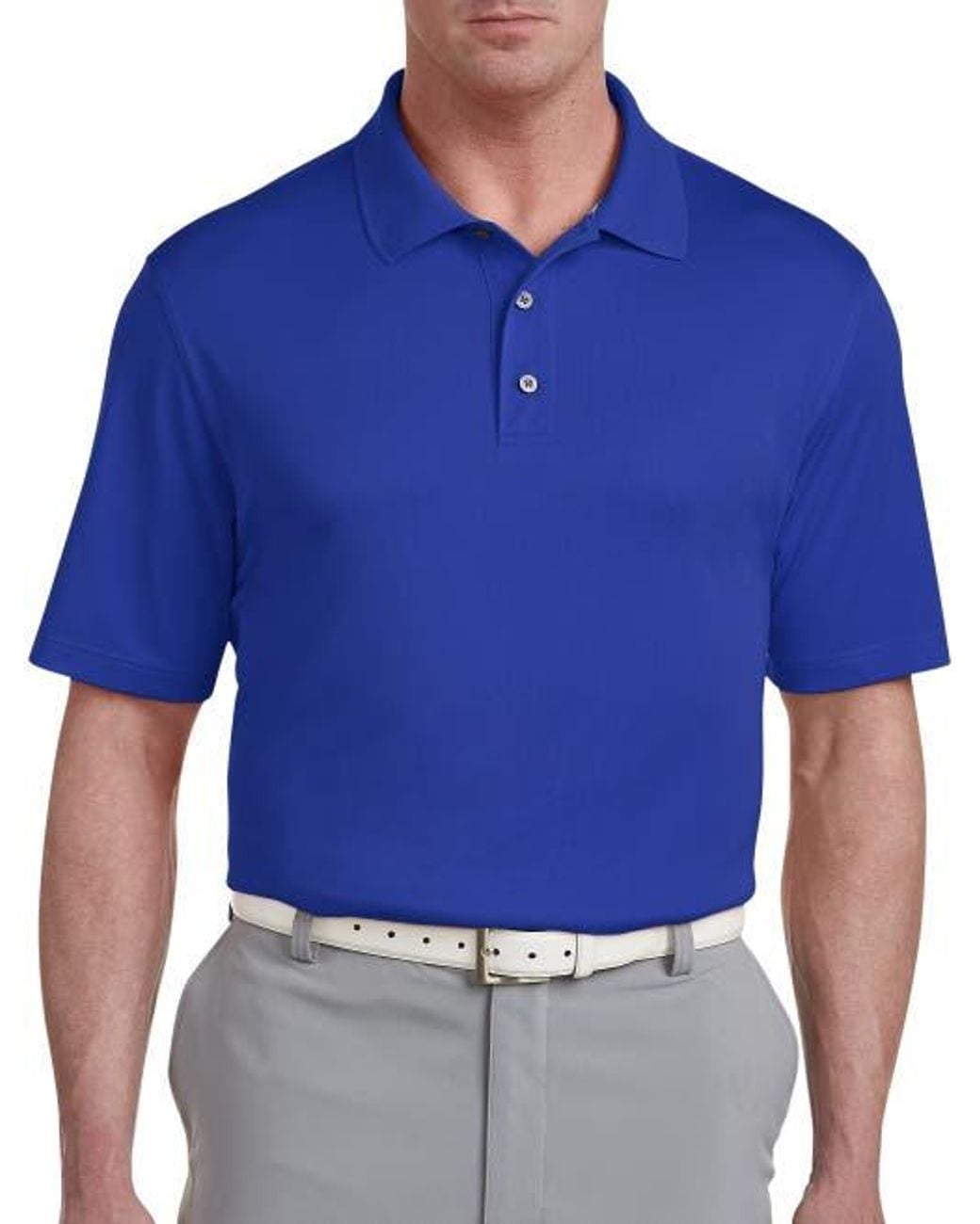 Reebok Blue Performance Solid Polo for men