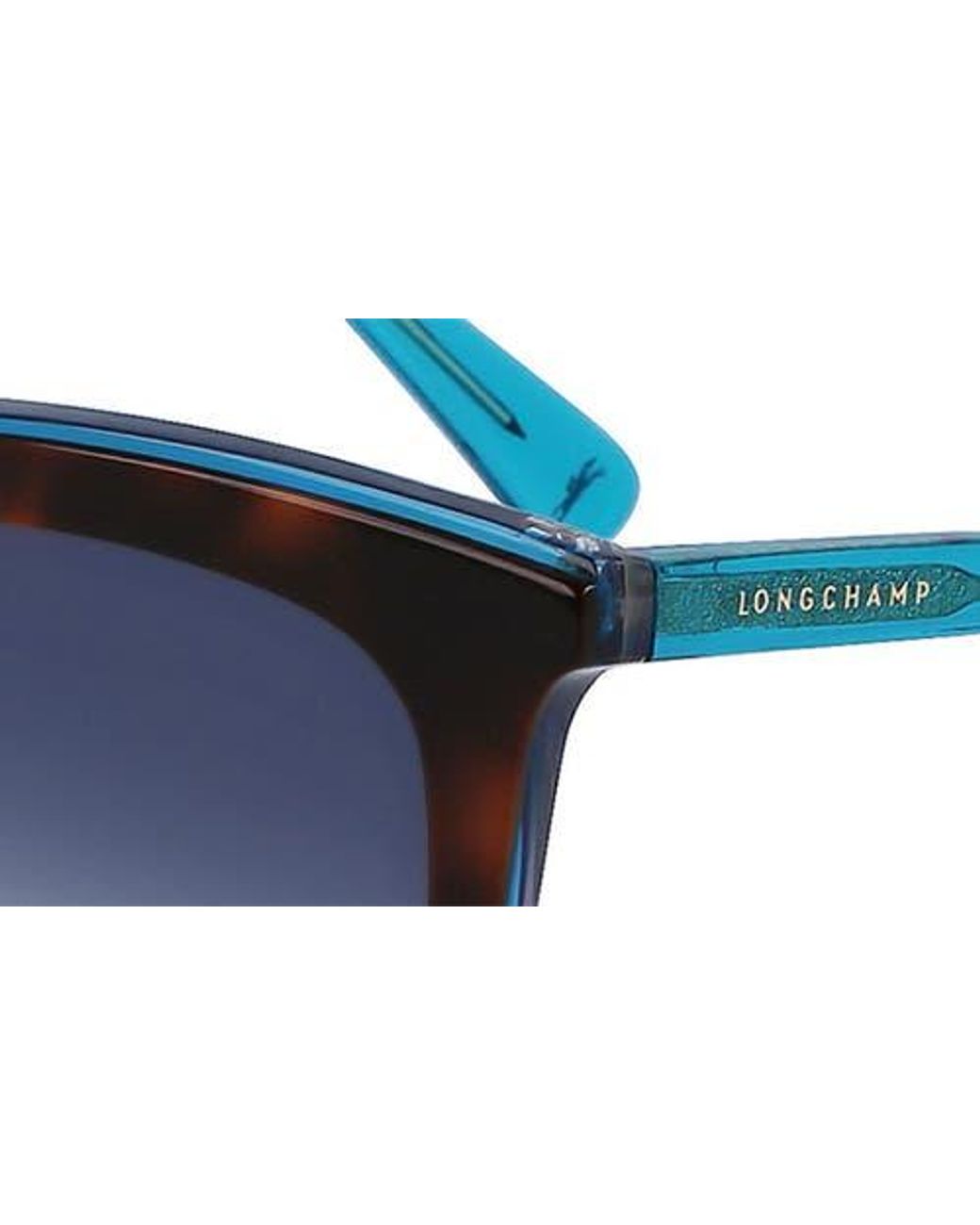 Longchamp Blue 53Mm Rectangular Sunglasses