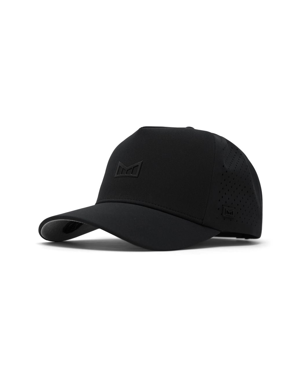 Melin Black Odysea Hydrolite Performance Snapback Hat for men