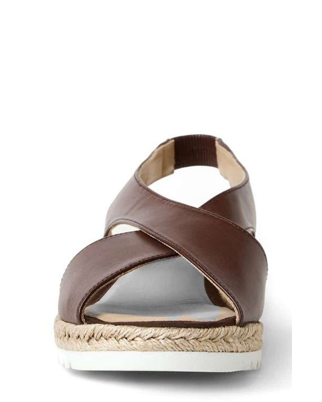 Aquatalia Adelina Weatherproof Slingback Espadrille Platform Wedge